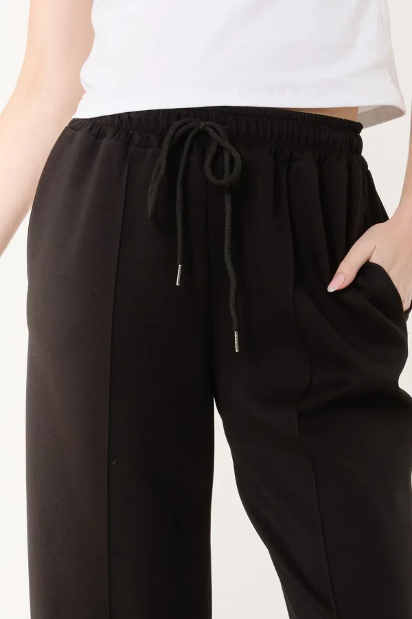Rena - Crease-Front Sweat Trousers